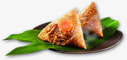 蛋黄粽子营养食物素材