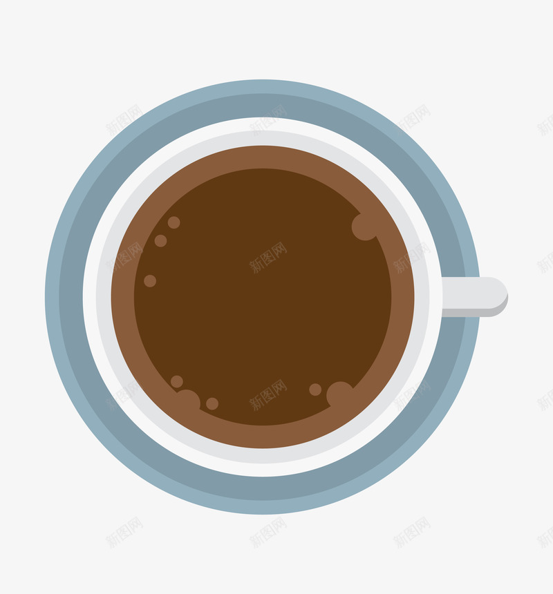 一杯咖啡俯视图案png免抠素材_新图网 https://ixintu.com 咖啡 咖啡杯 杯子 碟子 美味的 餐具 饮品