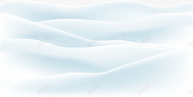 蓝色冬日清新雪地png免抠素材_新图网 https://ixintu.com 冬天 冬日 白雪 积雪地面 绿色雪地 装饰图案