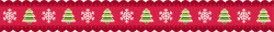 红色雪花圣诞树框架素材