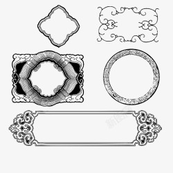 古风边框矢量图素材