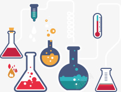 化学器械实验矢量图高清图片