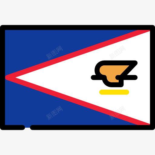 美国萨摩亚图标png_新图网 https://ixintu.com 地区 旗 旗帜 省 美国萨摩亚