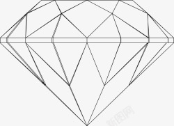 钻石矢量线条宝石图矢量图高清图片