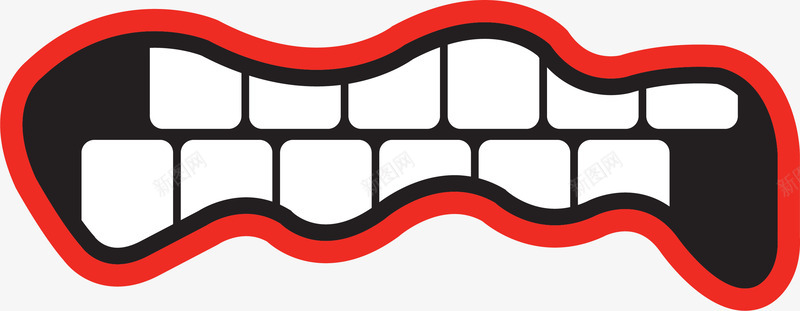 弧形红色口红嘴巴矢量图eps免抠素材_新图网 https://ixintu.com 人类嘴巴 卡通 卡通大嘴巴 嘴巴 弧形 矢量嘴巴 红色口红 矢量图