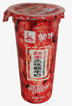 蒙牛大红枣酸奶素材