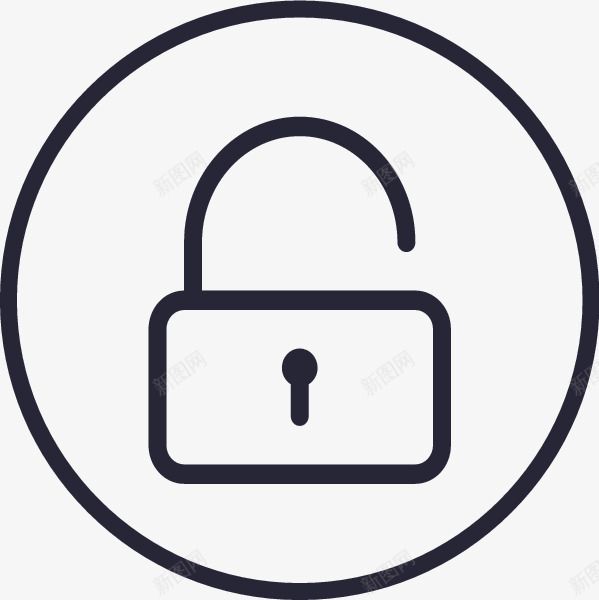 安全登录密码图标png_新图网 https://ixintu.com 安全登录密码