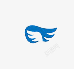 蓝色翅膀图案png免抠素材_新图网 https://ixintu.com 动物 图案 翅膀 蓝色 飞行
