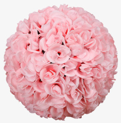 仿真花球商场装饰粉色花球高清图片