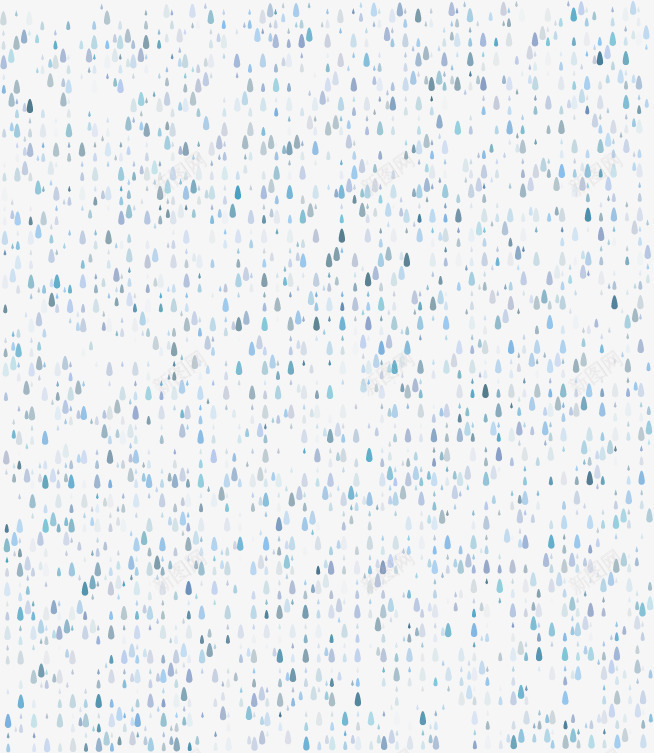 蓝色雨滴背景png免抠素材_新图网 https://ixintu.com 淅淅沥沥小雨 蓝色 雨滴 雨点矢量背景