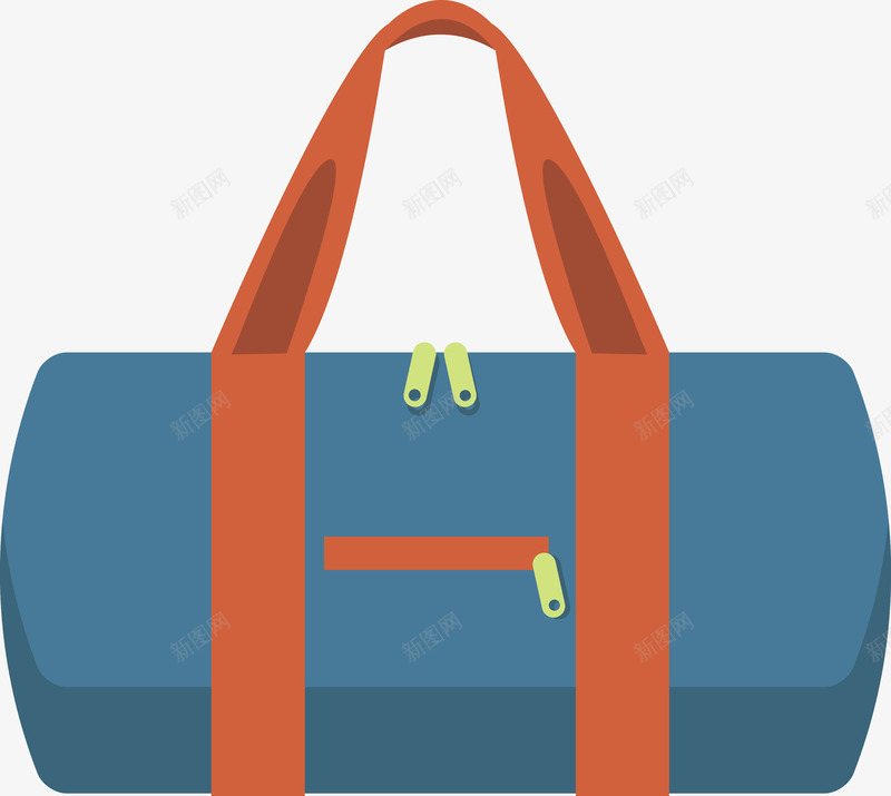 蓝色手提包png免抠素材_新图网 https://ixintu.com 包 包包 卡通包 女包 手提包 提包 矢量女包 箱包 箱包皮具 背包 蓝色