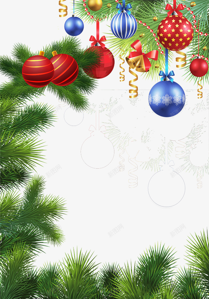 挂满圣诞礼物的圣诞松树psd免抠素材_新图网 https://ixintu.com 圣诞松树 圣诞节素材 挂满圣诞礼物 绿色