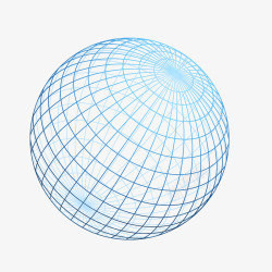 微软网格透明网格地球仪高清图片