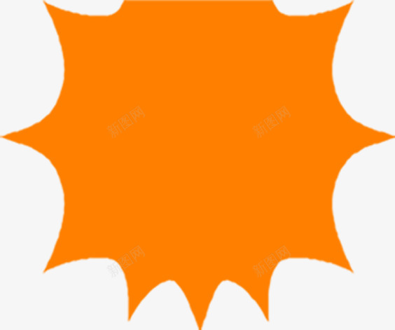 橙色爆炸宣传卡片png免抠素材_新图网 https://ixintu.com 卡片 宣传 橙色 爆炸