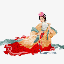 唐明皇杨贵妃古代仕女图高清图片