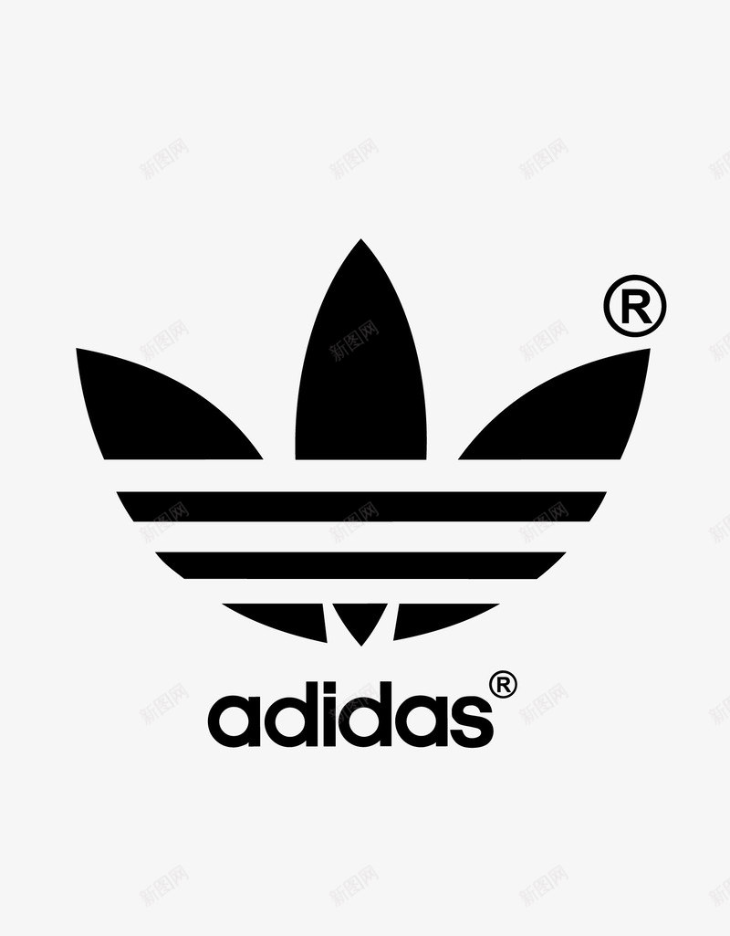 阿迪达斯黑色LOGO矢量图图标ai_新图网 https://ixintu.com 300像素图 AI图免抠 大图免抠 手绘 阿迪达斯LOGO 高清免抠 矢量图