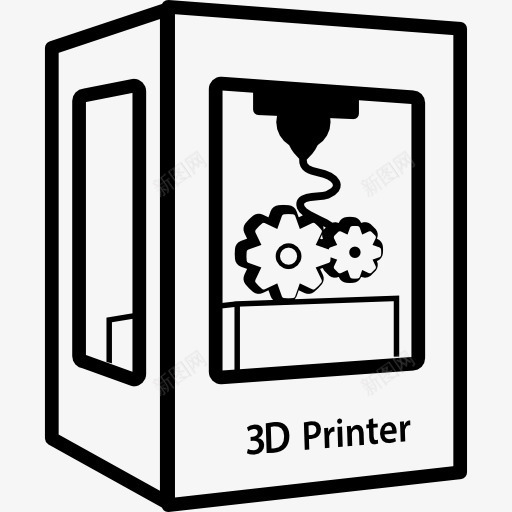 3D打印机工具设置图标png_新图网 https://ixintu.com 3D打印机 工具 工具和用具 打印机 接口 符号 设置 配置
