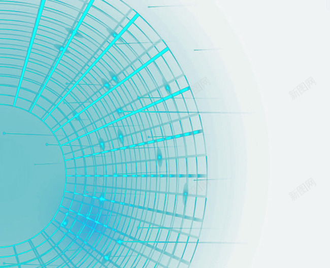 圆形线光效psd免抠素材_新图网 https://ixintu.com 射线 放射状 时代 科技 蓝色