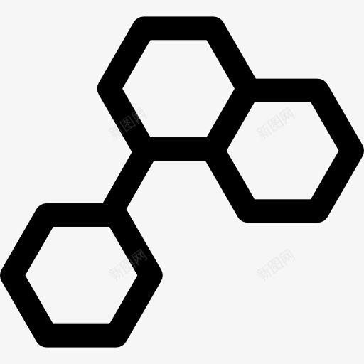 分子键图标png_新图网 https://ixintu.com 学校 教育 生物学 科学 细胞