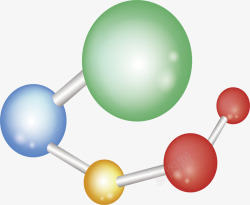 链式结构分子矢量图素材
