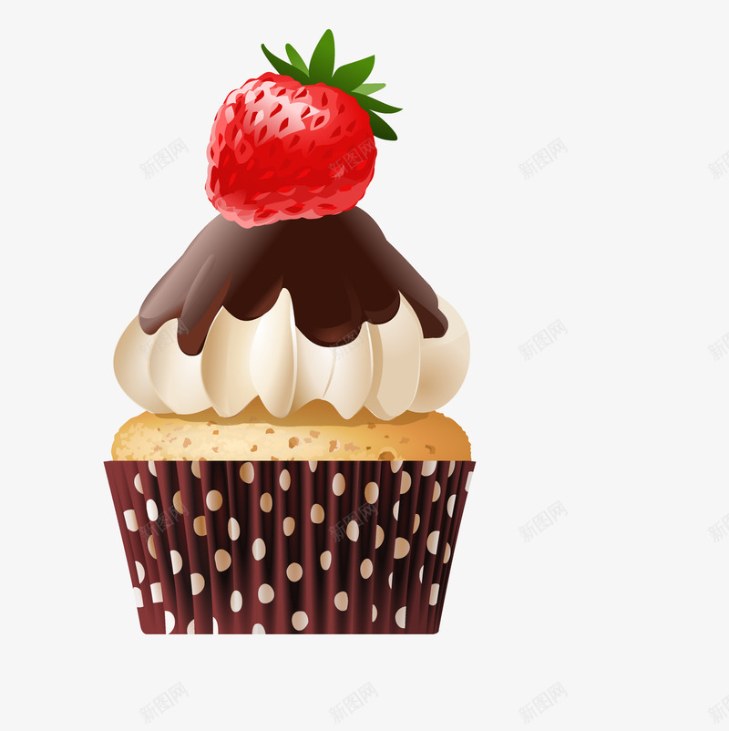 手绘冰淇淋蛋糕png免抠素材_新图网 https://ixintu.com 冰淇淋蛋糕 动漫动画 卡通手绘 草莓 蛋糕 装饰图