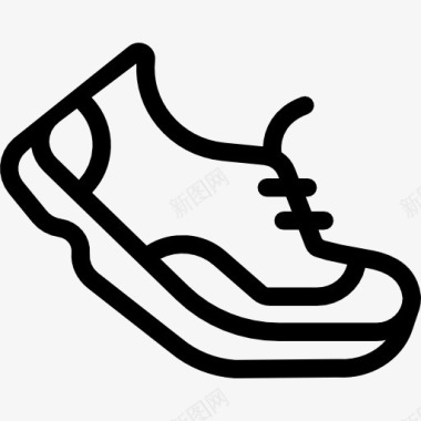 女性服装运动鞋跑步图标图标