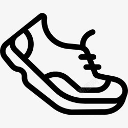 跑步图标设计运动鞋跑步图标高清图片