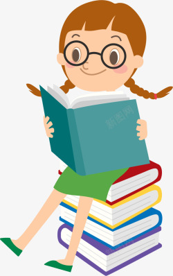 世界知识产权日看书的女孩素材