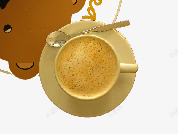 一杯咖啡png免抠素材_新图网 https://ixintu.com 俯视图 卡通 茶具
