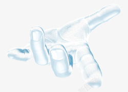 智慧海报机蓝色智慧科技炫酷手指高清图片