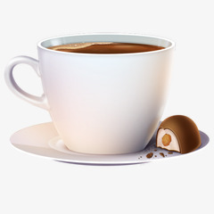 巧克力咖啡杯子素材