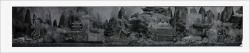 武当山浮雕浮雕墙背景图高清图片