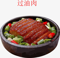 南北大菜美食过油肉高清图片