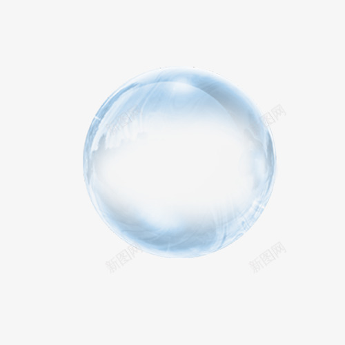 一个透明泡泡png免抠素材_新图网 https://ixintu.com 光泽 免扣 泡泡 透明