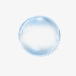 一个透明泡泡素材