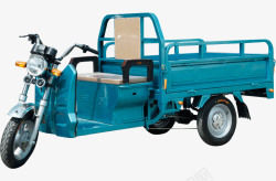环保工具宣传册实物蓝色电动三轮运货车高清图片