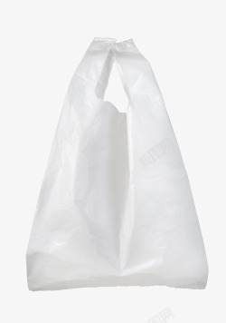 环保PVC白色塑料袋高清图片