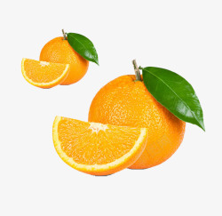 黄色的橘子切开的橘子高清图片