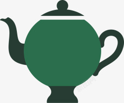 古典文化素材茶壶喝茶茶印矢量图高清图片