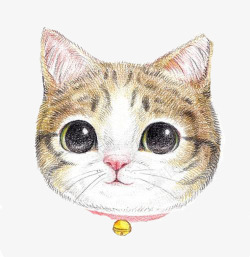 小猫头卡通手绘小猫高清图片