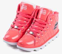 粉色高帮儿童鞋子素材