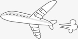 飞机修饰摄影卡通飞机修饰高清图片