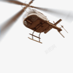 直升机飞行装饰土黄素材