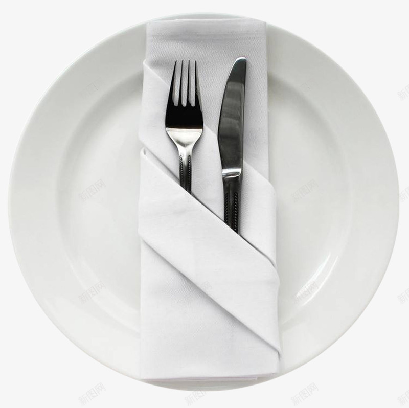 一套餐具png免抠素材_新图网 https://ixintu.com 刀叉 用餐 碟子 西餐具 酒店