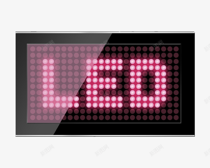 LED显示屏png免抠素材_新图网 https://ixintu.com 显示屏 电子产品 电子指示牌 黑色显示屏红色的字