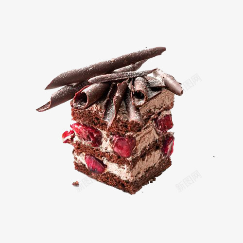 黑森林蛋糕png免抠素材_新图网 https://ixintu.com 甜食 蛋糕 黑森林