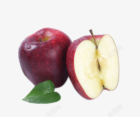 两个花牛苹果png免抠素材_新图网 https://ixintu.com 两个花牛苹果 产品实物 叶子 时令水果 水果 绿色 绿色食品免费png 进口水果