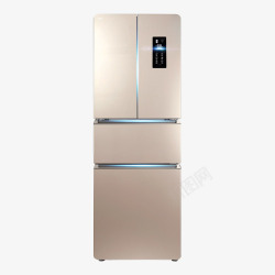 四开门冰箱流光金双门对开电冰箱高清图片