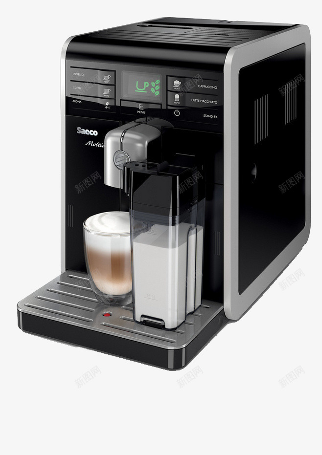 实用咖啡机png免抠素材_新图网 https://ixintu.com 产品实物 办公室咖啡机 小家电 黑色咖啡机