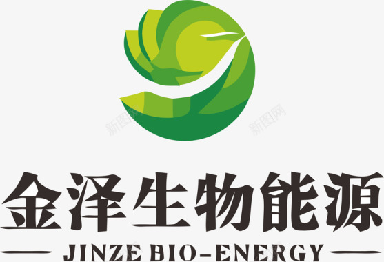 金色生物能源logo矢量图图标图标